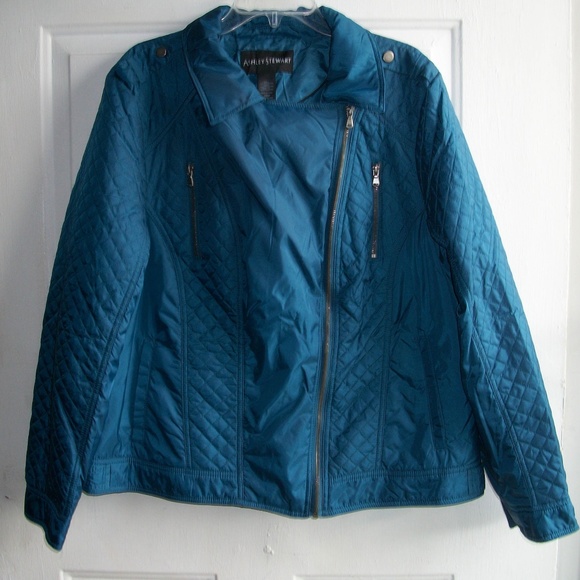 Ashley Stewart Jackets & Coats Ashley Stewart Womens Quilted Moto
